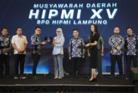 Wagub Lampung Jihan Nurlela membuka Musda Badan Pengurus Daerah Himpunan Pengusaha Muda Indonesia (BPD Hipmi) Lampung Ke-15 Tahun 2025