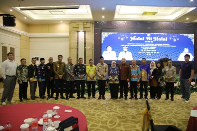 Halal Bihalal bersama pelaku usaha kelautan dan perikanan yang digelar di Swiss-Belhotel Bandar Lampung