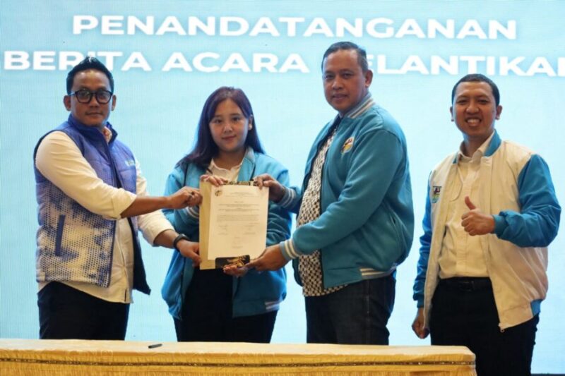 acara pelantikan Dewan Pengurus Daerah (DPD) Komite Nasional Pemuda Indonesia (KNPI) Kota Bekasi periode 2025–2028