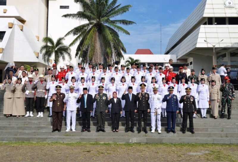 Pemerintah Provinsi Lampung menggelar Upacara Peringatan Hari Lahir Pancasila ke-80 Tahun 2025 bertempat di Lapangan Korpri