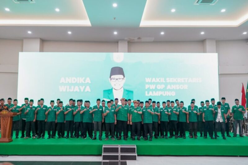 pengukuhan Pengurus Wilayah Gerakan Pemuda Ansor Provinsi Lampung Masa Khidmah 2024–2028