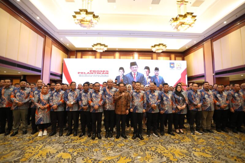 acara Pelantikan Dewan Pengurus Nasional Asosiasi DPRD Kabupaten Seluruh Indonesia (ADKASI) Periode 2025–2030 dan Seminar Nasional ADKASI di Hotel Borobudur Jakarta