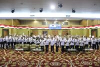 Acara penutupan berlangsung di Auditorium Gedung F Lantai 4, Kantor BPSDM Kemendagri