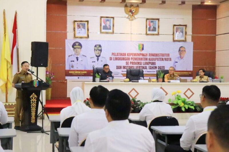 Kegiatan Pelatihan Kepemimpinan Administrator di lingkungan Pemerintah Kabupaten/Kota se-Provinsi Lampung dan Instansi Vertikal Tahun 2025