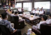 Gubernur Lampung Rahmat Mirzani Djausal menerima kunjungan kerja Badan Pengurus Daerah (BPD) Hipmi Lampung Periode 2025-2028 di Ruang Kerja Gubernur, Bandarlampung