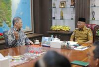 pertemuan Gubernur Lampung Rahmat Mirzani Djausal dengan Rektor Universitas Padjajaran Prof. Arief Sjamsulaksan Kartasasmita dan jajarannya