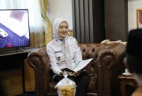 Wakil Gubernur Lampung Jihan Nurlela menerima kunjungan jajaran pengurus Persatuan Wredatama Republik Indonesia (PWRI) Lampung