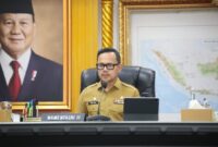 Wamendagri Bima Arya saat Rapat Koordinasi (Rakor) Pengendalian Inflasi Daerah di Kemendagri