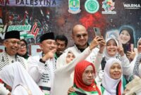 Wakil Wali Kota Bekasi Abdul Harris Bobihoe, menghadiri langsung pemutaran film GAZA (HAYYA 3) di CGV Lagoon Avenue, Kota Bekasi.