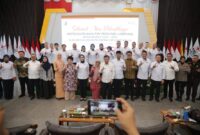 Ketua Umum Palang Merah Indonesia (PMI) M. Jusuf Kalla melantik Ibu Purnama Wulan Sari Mirza sebagai Ketua PMI Provinsi Lampung Masa Bakti 2025-2030