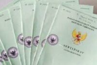 Ilustrasi - Sertifikasi Tanah Milik (SHM). (Jennus/Dok) 