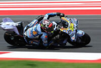 Fermin Aldeguer menuntaskan balapan. (Reuters/Willy Kurniawan)