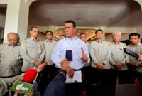 Menteri Pertanian Andi Amran Sulaiman dalam kunjungan ke Balai Perakitan dan Modernisasi Pertanian (BRMP) Serpong, Tangerang, Banten, Senin (3/11/2025). (jennus)