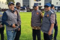 Peserta Apel Srawung Agung Kelompok Jaga Warga digelar di halaman Polda DIY, Jumat (21/11/2025).