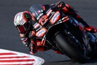 Bezzecchi raih pole position di sesi latihan MotoGP Portugal 2025. (AFP/Toshifuma Kitamura)