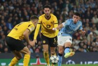 Manchester City menaklukkan Borussia Dortmund 4-1, Phil Foden menorehkan dua gol. (Reuters/Phil Noble)