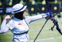 Diananda Choirunisa mengawali langkah dengan baik di cabor panahan Olimpiade Paris 2024. (Instagram/@dianandach)
