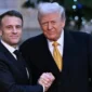 Pertemuan Presiden AS Donald Trump dengan Presiden Prancis Emmanuel Macron. (Abadolu)
