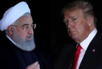 Presiden AD Donald Trump dan Ayatollah Ali Khamenei. 