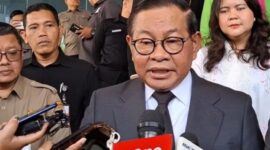 Gubernur DKI Pramono Anung memberikan keterangan kepada wartawan di Balai Kota, Senin (30/3/2026). (Jennus)