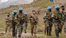 Pasukan Sementara Perserikatan Bangsa-Bangsa di Lebanon (UNIFIL) menggelar patroli di sekitar markas besarnya di Naqoura, Lebanon. (Dok UNIFIL)