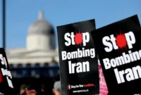 Gelombang protes di berbagai kota Eropa terhadap serangan militer Amerika Serikat dan Israel ke Iran. (XInhua)