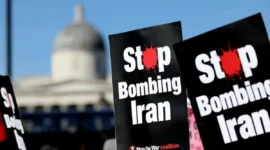 Gelombang protes di berbagai kota Eropa terhadap serangan militer Amerika Serikat dan Israel ke Iran. (XInhua)