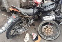 Kecelakaan antara motor gede (moge) dan Yamaha Jupiter MX di wilayah hukum Polres Kulon Progo. (Jennus/Dok/Waw)