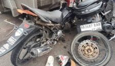 Kecelakaan antara motor gede (moge) dan Yamaha Jupiter MX di wilayah hukum Polres Kulon Progo. (Jennus/Dok/Waw)