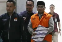 Mantan Menteri Agama Yaqut Cholil Qoumas menjalani pemeriksaan kesehatan di RS Bhayangkara Tingkat I Raden Said Sukanto sebelum diputuskan kembali menjalani penahanan di rumah tahanan (rutan). (Jennus/ijm)