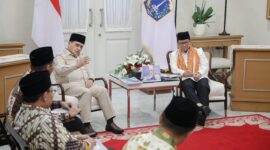 Pertemuan Wakil Menteri Agama Muhammad Syafii dengan Gubernur Daerah Khusus Jakarta Pramono Anung di Balai Kota Jakarta, Jumat (6/3/2026). (Jennus)