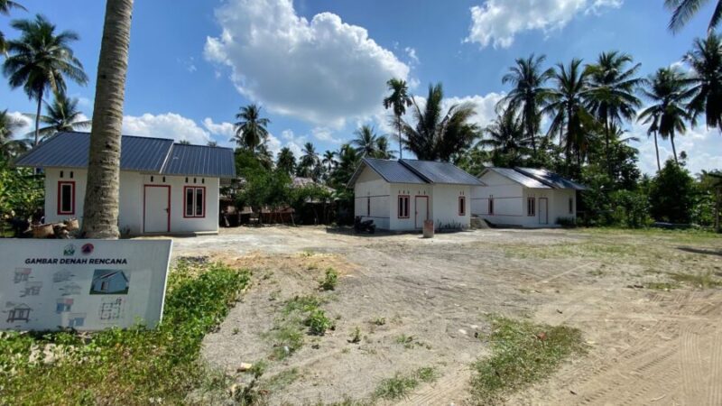 Unit percontohan huntap di Kecamatan Juli, Bireuen, Aceh