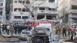 Sebagian kotabTeherannporwk poranda akibat serangan Israel-AS ke Iran, Sabtu (28/3/2026). (Anadolu)