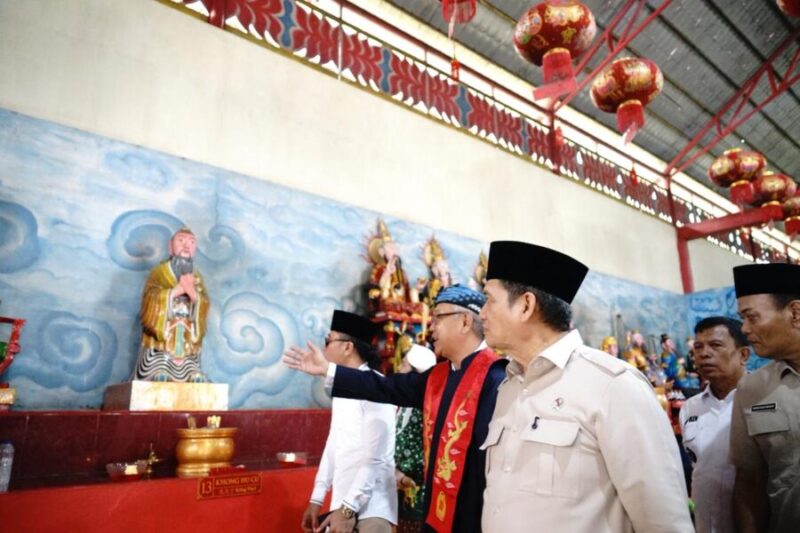 Wamenag dalam Dialog Kerukunan dan Penguatan Moderasi Beragama di Klenteng Ciu Liung Wang.