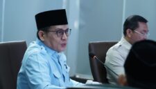 Wakil Menteri Agama Muhammad Syafi’i dalam Rapat Koordinasi Penyelarasan Data Penerima Manfaat MBG. (Humas Kemenag)