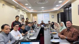 Workshop penulisan buku referensi dan buku ajar mahasiswa Indonesia di Mesir oleh Universitas Muhammadiyah Yogyakarta (UMY) bersama Pimpinan Cabang Istimewa Muhammadiyah (PCIM) Mesir di Kairo, Jumat (24/3/2026). (Humas UMY)