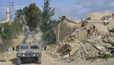 Pasukan Hizbullah di wilayah sasaran Israel Utara. (Anadolu)