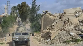 Pasukan Hizbullah di wilayah sasaran Israel Utara. (Anadolu)