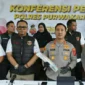 Kepala Polres Purwakarta, Ajun Komisaris Besar Polisi I Dewa Putu Gede Anom Danujaya, menyampaikan keterangan dalam konferensi pers di Purwakarta, Selasa (7/4/2026). (Dok Polres Purwakarta)