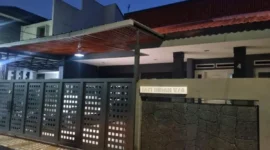 Rumah Wakil Ketua DPRD Jawa Barat Ono Surono di Jl Jati Indah V nomor 4 Kota Bandung setelah penggeledahan oleh KPK. (Antara Foto)