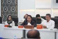 Rapat Koordinasi Pengembangan UIII yang dipimpin Sekretaris Jenderal Kemenag, Kamaruddin Amin, di Jakarta, Selasa (31/3/2026). (Humas Kemenag) 