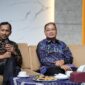 Sekretaris Universitas UMY, memberikan penjelasan mengenai UMY Awards 2026 kepada rekan media di UMY pada Rabu (22/4)