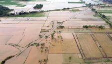 Foto udara sawah terdampak bencana. Dok Satgas PRR/Pemprov Aceh