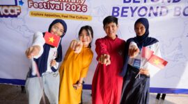 peserta International Cultural and Culinary Festival (ICCF) UMY ke-11 di Sportorium UMY