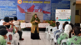 Kegiatan pengabdian masyarakat internasional  yang berlangsung pada Jumat (23/1/2026) di Aula SID, Davao City, Filipina, diikuti oleh 50 siswa dari jenjang SD hingga SMA serta 10 guru. (Dok UMY)