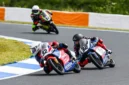 Pebalap Indonesia Muhammad Kiandra Ramadhipa lolos enam besar di Sirkuit Le Mans, Minggu (10/5/2026). (MotoGP)