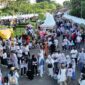 Foto kemeriahan kegiatan puncak Milad UMY ke-45 yang menghadirkan 100 UMKM dan 1.500 jamu gratis