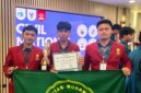 Foto tim WERKUDARA UMY yang berhasil meraih juara 2 dalam Lomba Beton Nasional yang diselenggarakan oleh Universitas Tarumanagara, Jakarta