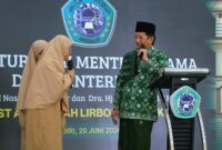 Keseruan Menag menguji hafalan hingga mengajak para santri Lirboyo berdialog tentang Alquran. (Humas Kemenag)