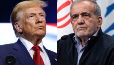 Presiden AS Donald Trump dan Presiden Iran Masoud Pezeshkian (Kolase foto Jennus)